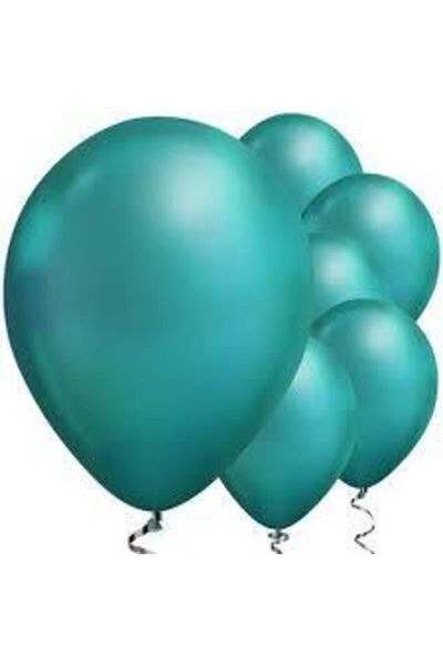 parti sürprizi Mirror Chrome Green 6-Piece Latex Balloon