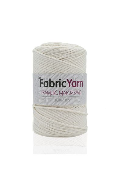 The Fabric Yarn حبل رفيع من القطن الكريمي
