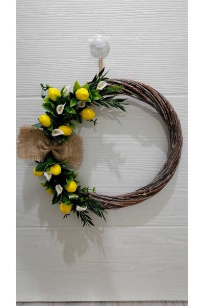 KIZÇE TASARIM ORGANİZASYON Kapı Süsü-limonlu-çelenk Kapı Süsü