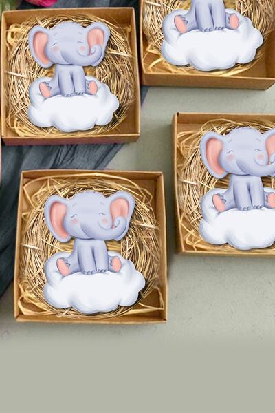 instababyrooms Bebek Çocuk Özel Gün Ahşap Magnet 20 Li Model No:12