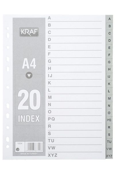 KRAF Separator Letters (a-z)