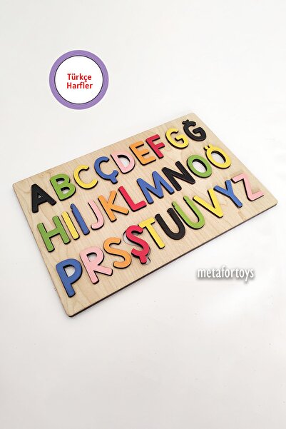 metafortoys Ahşap Türkçe Büyük Harfler Bultak Eğitici Bultak