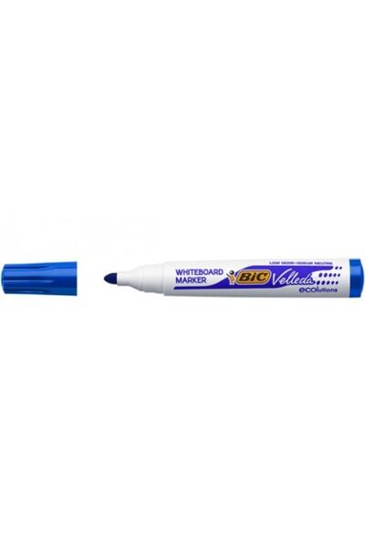 Bic Velleda 1701 Eco Yuvarlak Uç Beyaz Tahta Kalemi Mavi