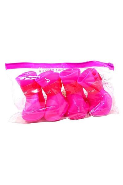 ByKurt Adjustable Pink Cat Dog Silicone Walking Shoes