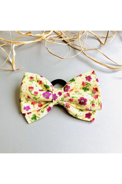 seyranat Agrafă de păr pentru fetiță, de culoare galbenă, cu flori crocante, ...