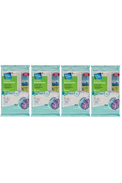 Flink Sauber F&s 4 Pack Wet Rosalt Floor Diapers 16 Pack Mountain Breeze