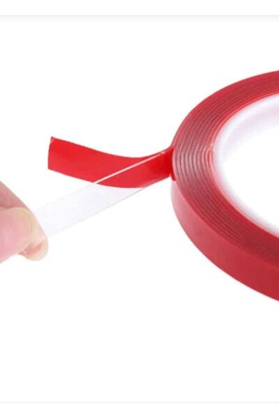 Halidi Çift Taraflı Bant 10 Mm X 5 Metre Süper Güçlü Montaj Bandı (şeffaf)