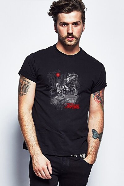 QIVI Pitbull Urban Štampano crna muška Pleteno majica T-shirt