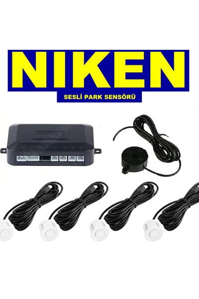 BİRKAN Nıken Parking Sensor White with Sound and Warning