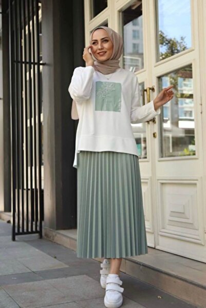 VOLT CLOTHİNG Pleated Skirt Suit