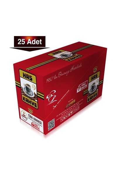 Has Kahve Has Turkish Coffee 100 Gr Box of 25
