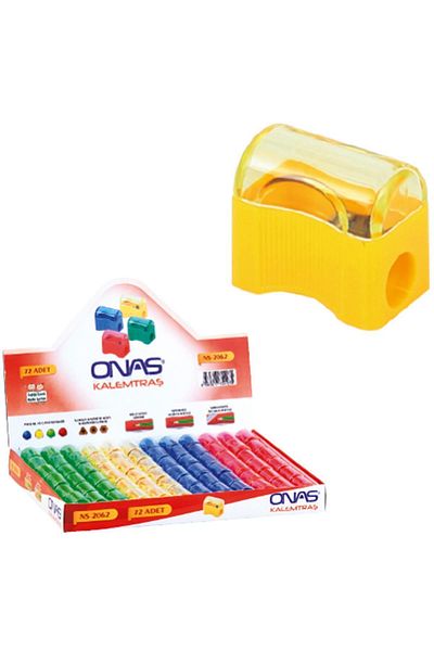 Mikro Onas Pencil Sharpener with Lid 72 Pack