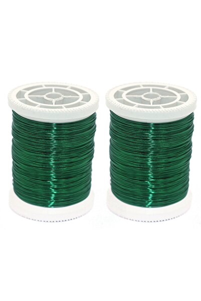 TUĞRA TABLO Bakır Tel 2 Adet  No:7 Koyu Yeşil 100 m