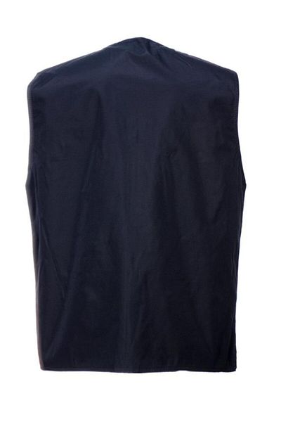 Sanalbolluk Men's Navy Blue Oversize Summer Fabric Hunter Vest