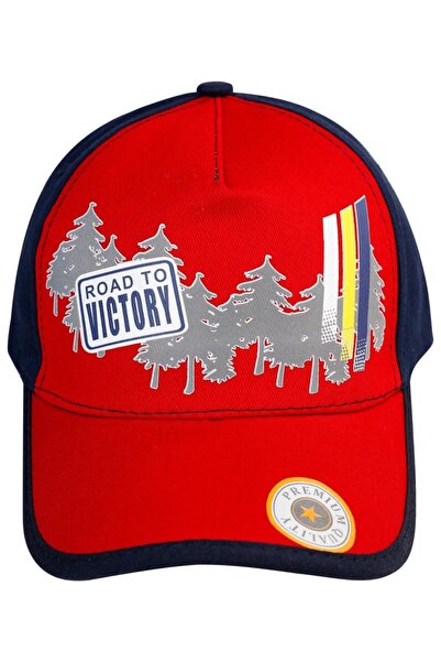 Kardelen Butik Denizli Šešir za dečake veličine konobara (9-12 godina) (crveni)