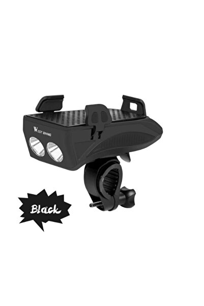 Forte GT Bisiklet Işık Çok Fonksiyonlu 4 In 1 400 Lümen Bisiklet Kornası Telefon Tutucu Power Banka