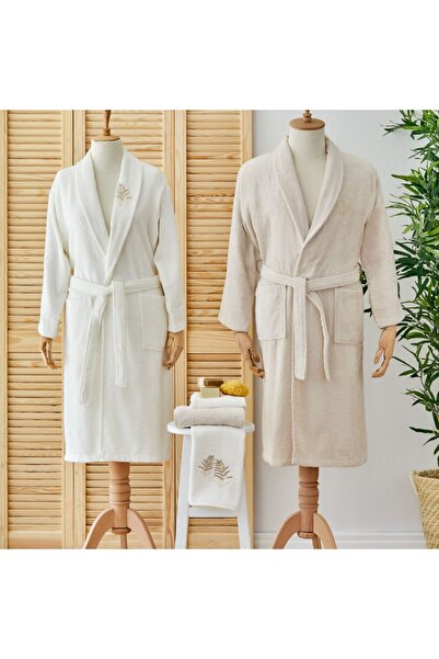 Karaca Home Nature Offwhite-bej Aile Banyo Seti