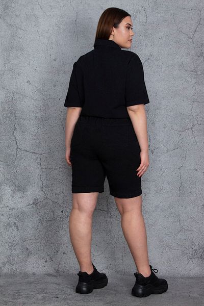 Şans Plus Size Jumpsuit - Black - Fitted