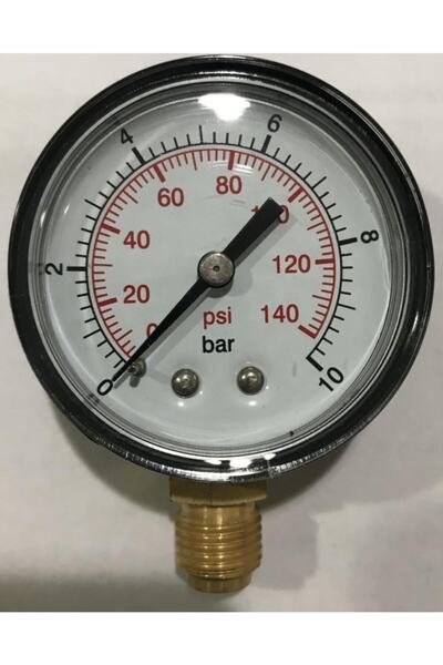 ULUMAK Su Manometre 0-10 Bar Q50 Basınç Düşürücüye Monte Edilebilir
