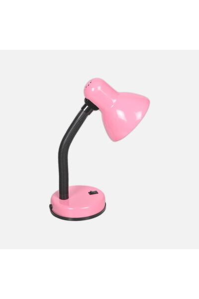 MOBGİFT Spiralli Retro Çalışma Öğrenci Masa Lambası Pembe