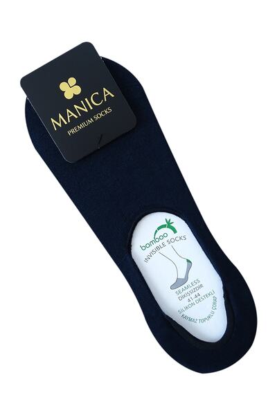 MANICA Șosete de balerină din bambus pentru bărbați bleumarin