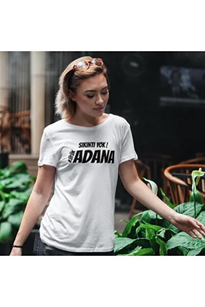 IŞILAY REKLAM Tricou alb pentru femei No Problem Log Adana