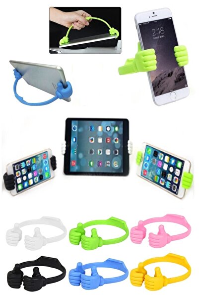 RoseRoi El Şeklinde Taşınabilir Silikon Masaüstü Telefon Tablet Tutucu Telefo...