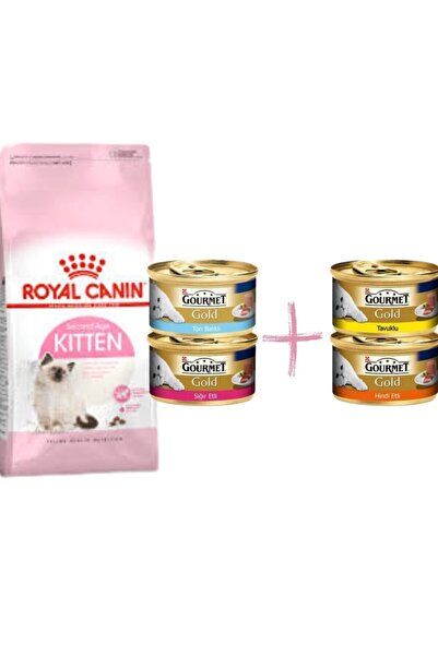 Royal Canin Kitten 2kg + 4 Adet Gourmet Yaş Mama