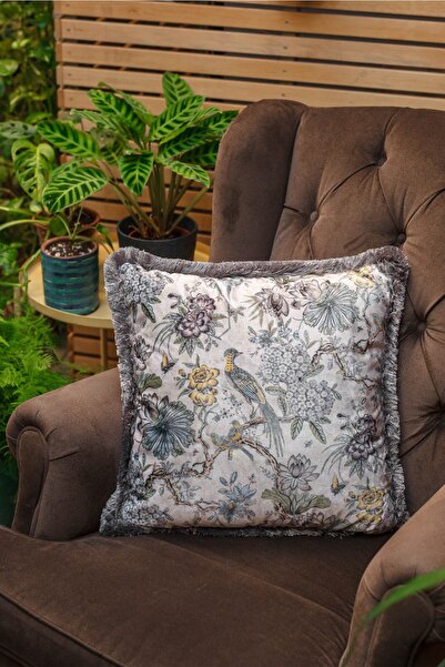 Adawall Renkli Kuşlar Dekoratif Kırlent