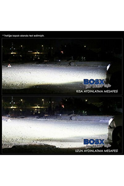 C9 H4 Led Xenon Far Led Zenon Ampulü Beyaz Yeni Nesil Şimşek Etkili Bosx