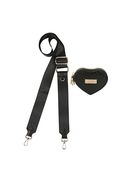 Killdeer حزام حقيبة كروس نسائي أسود قابل للتعديل وإكسسوار محفظة