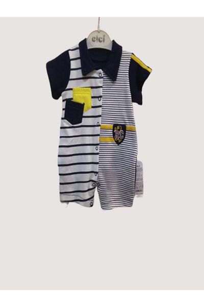CEBECİ TİCARET Baby Jumpsuit Cotton Combed Cotton Striped