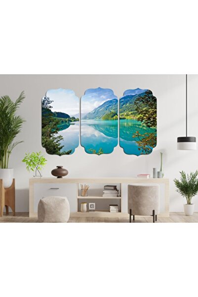 renkselart Göl Manzarası Mdf Tablo 3249 (model D)