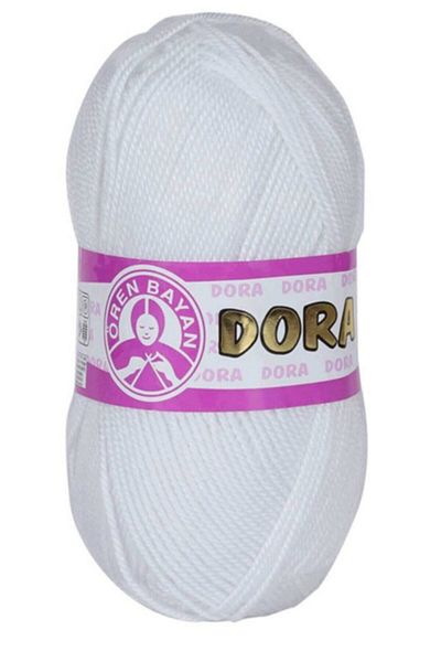 Ören Bayan Dora Hand Knitting Yarn White| 000 (5 Pieces)