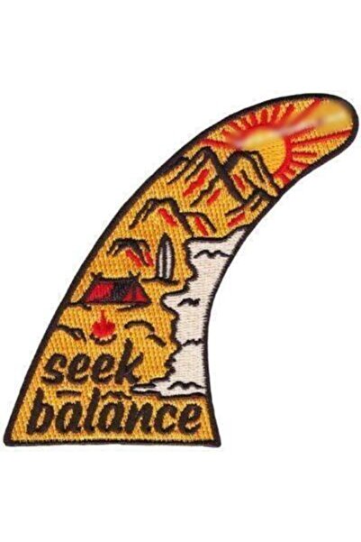 Sim Nakış Denge Arama Seek Balance Nakış Işleme Arma Patch 6,5×10 Cm