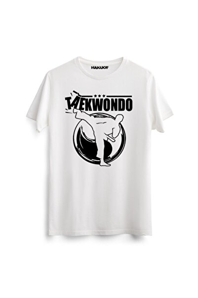 hakuof Taekwondo Tişört Tekvando Printing Pamuklu T-shirt