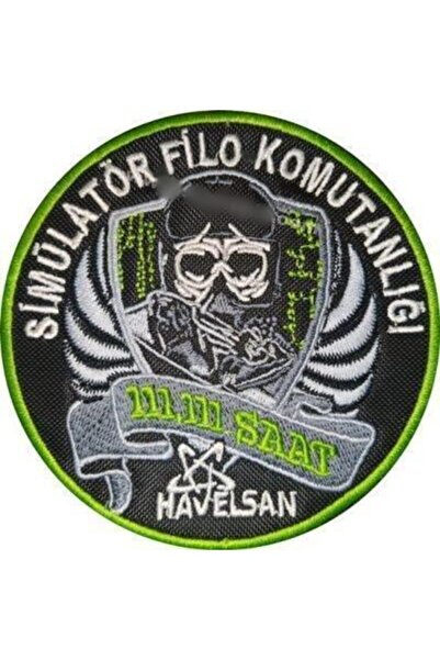 Sim Nakış Simülatör Filo Komutanlığı Havelsan Nakış Işleme Arma Patch Peç 9.5...
