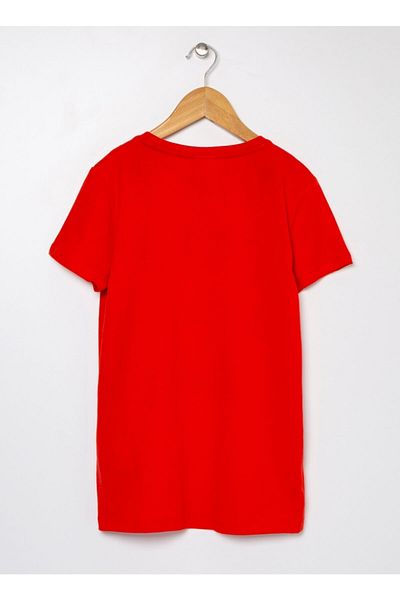 U.S. Polo Assn. Tricou roșu deschis pentru băiat