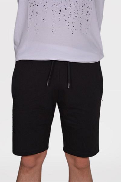 UHLSPORT Ανδρικό μαύρο βαμβακερό σορτς Lazy 1119108