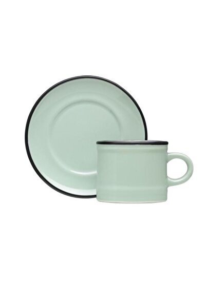 Paşabahçe 4 Parça 2 Kişilik Su Yeşili Türk Kahve Takımı