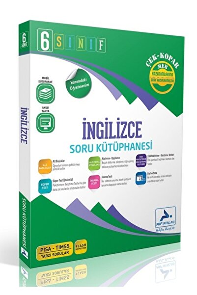 paraf yayınları Paraf 6.sınıf Ingilizce Soru Kütüphanesi 2020