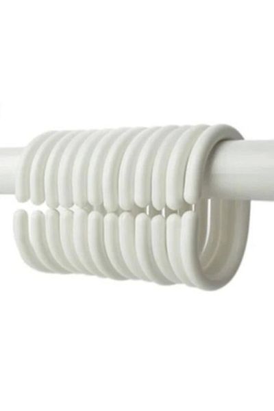 Cardea Bathroom Shower Curtain Ring 12 Pcs