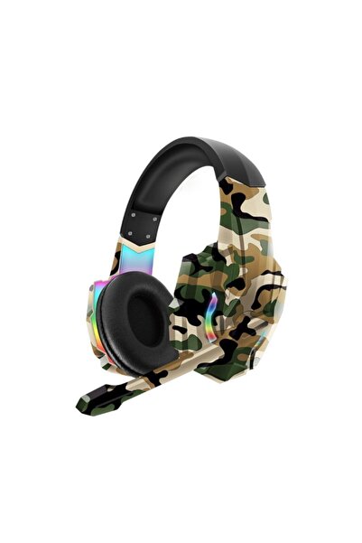 Başkenttekno G9600 Rgb Işıklı Oyuncu Kulaklığı Kamuflaj