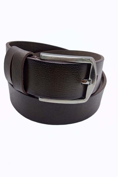 Gutiero Ανδρική ζώνη 4 cm 100% γνήσιο δέρμα καφέ