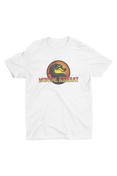 Bubus Unisex White White Mortal Kombat T-Shirt