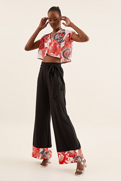 Quincey Жіноча червона блузка з V-подібним вирізом