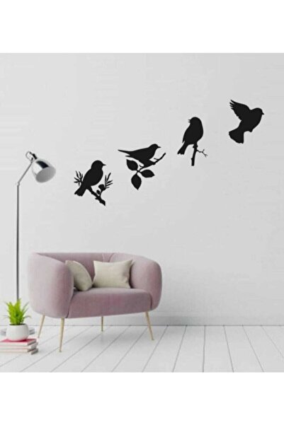 softclass Modern 4'lü Kuş Duvar Dekor Ürünü