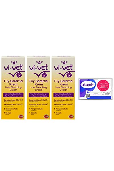 Vi-vet Vivet Tüy Sarartıcı Krem 3 Adet