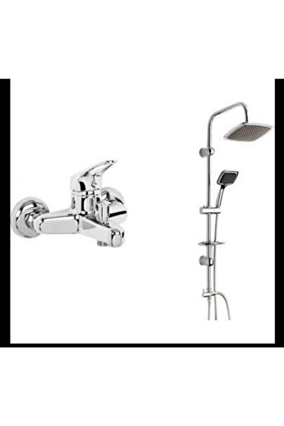 AKTUNA Banyo Duş Bataryası Mix Ve Robot Yağmur Duş Seti Set