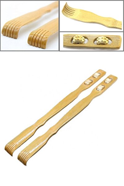 Genel Markalar (12 ADET) Ahşap Sırt Kaşıyıcı Bambu Sırt Kaşıma Masajlı Tahta ...